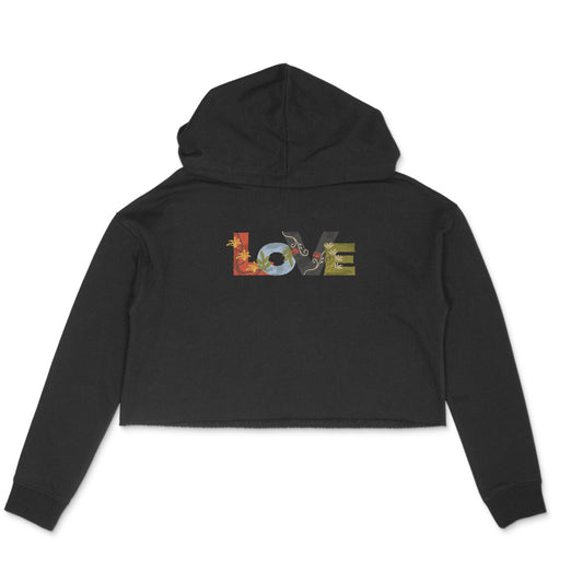 Love - Women's - Cropped Hoodie