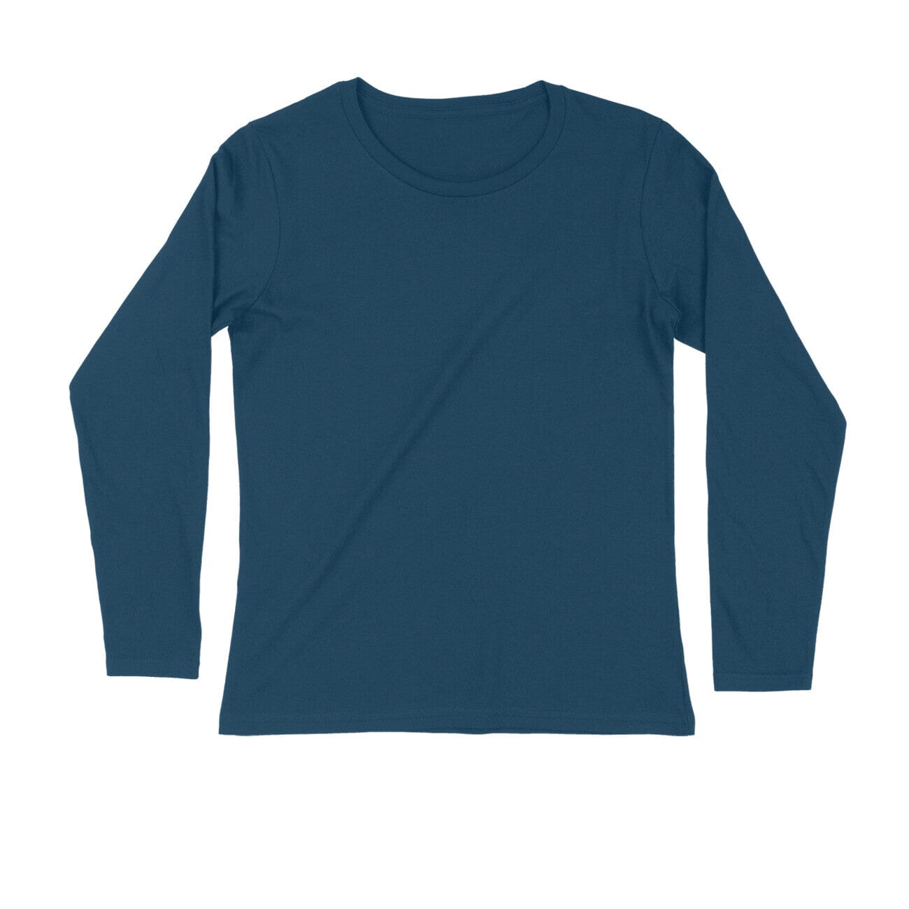 Men's Plain Full Sleeves T-Shirt Clothing Printrove Navy Blue S 