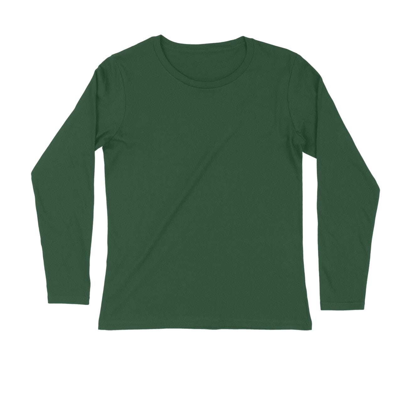 Men's Plain Full Sleeves T-Shirt Clothing Printrove Olive Green S 