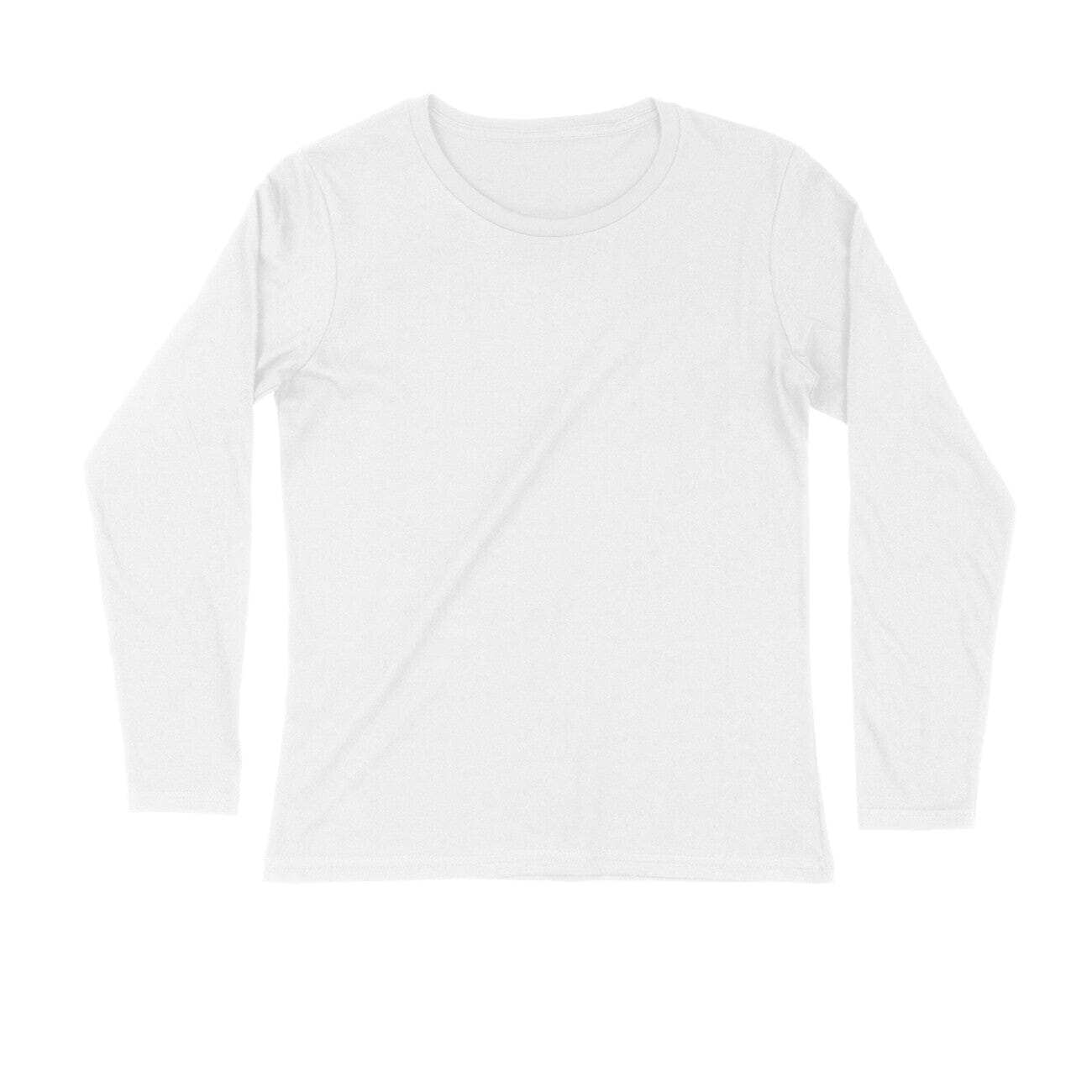 Men's Plain Full Sleeves T-Shirt Clothing Printrove White S 