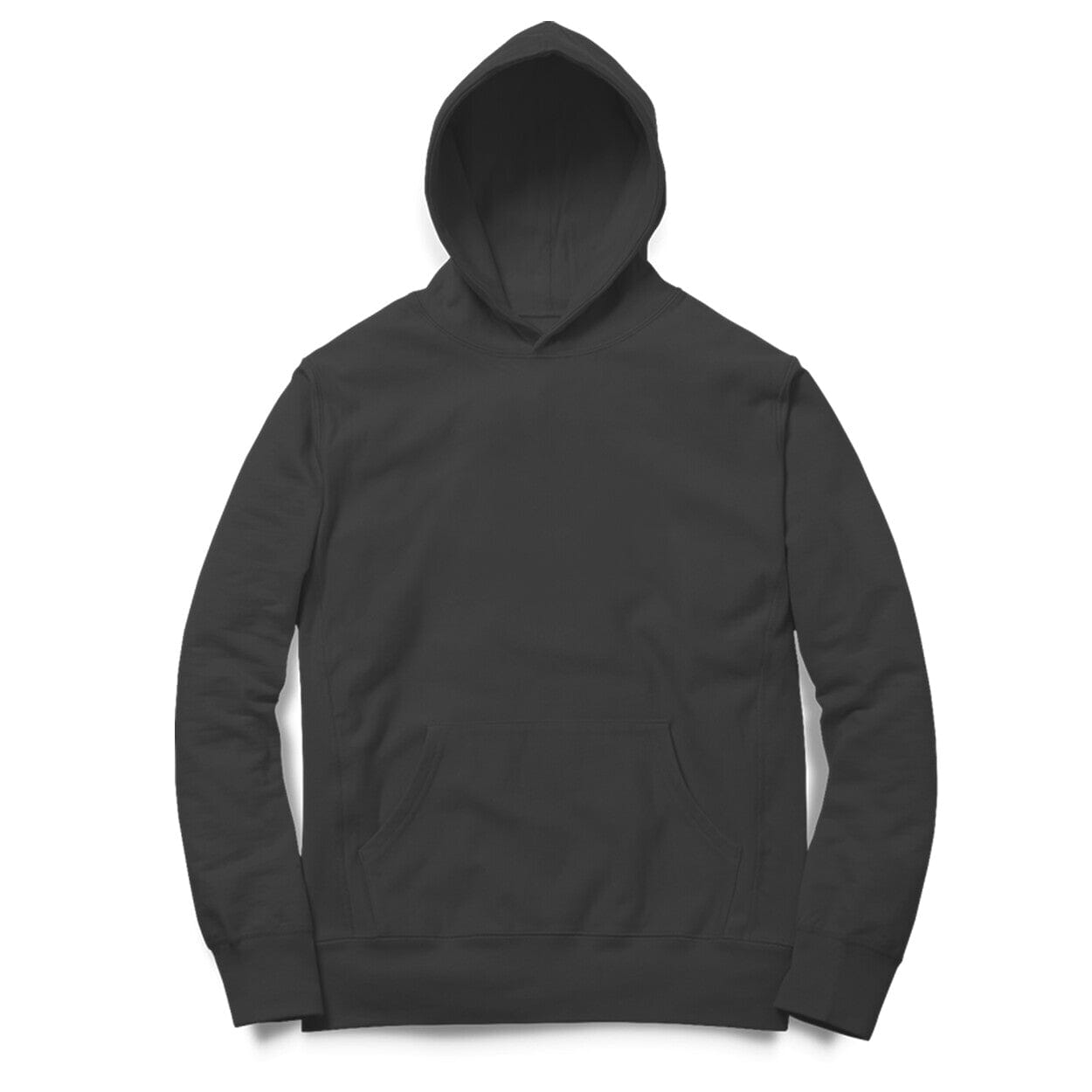 Men's Plain Hoodies Clothing Printrove Black XS 