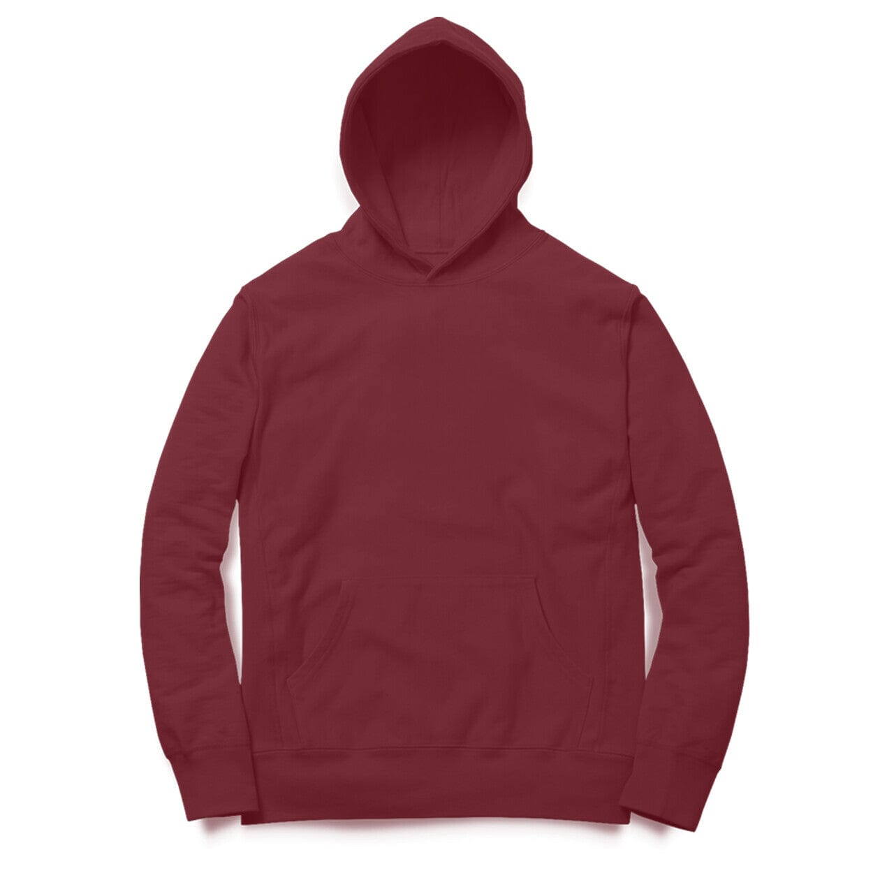 Men's Plain Hoodies Clothing Printrove Maroon XS 