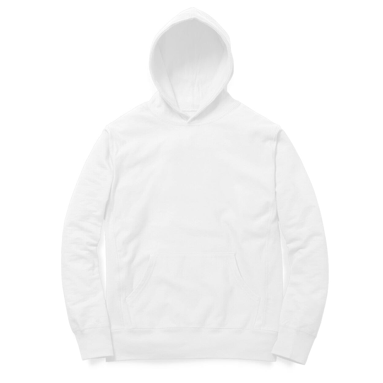 Men's Plain Hoodies Clothing Printrove White XS 