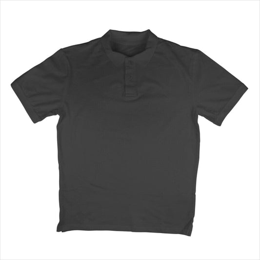 Men's Polo Plain T-shirts Clothing Printrove Black S 