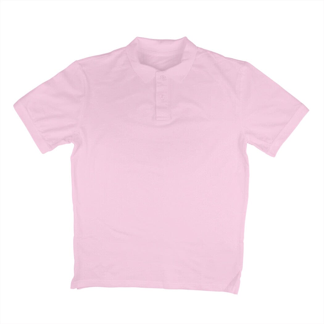 Men's Polo Plain T-shirts Clothing Printrove Light Pink S 