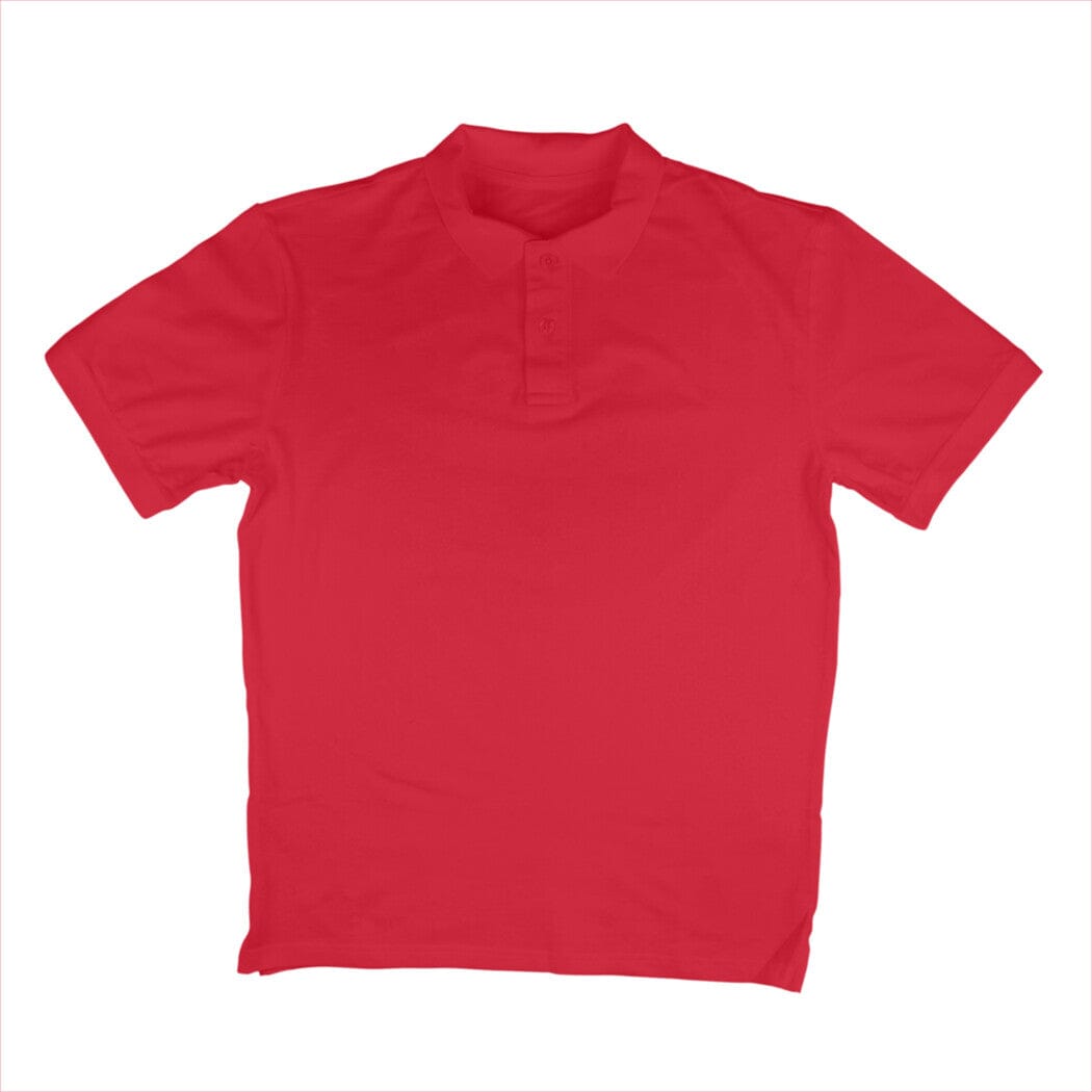 Men's Polo Plain T-shirts Clothing Printrove Red S 