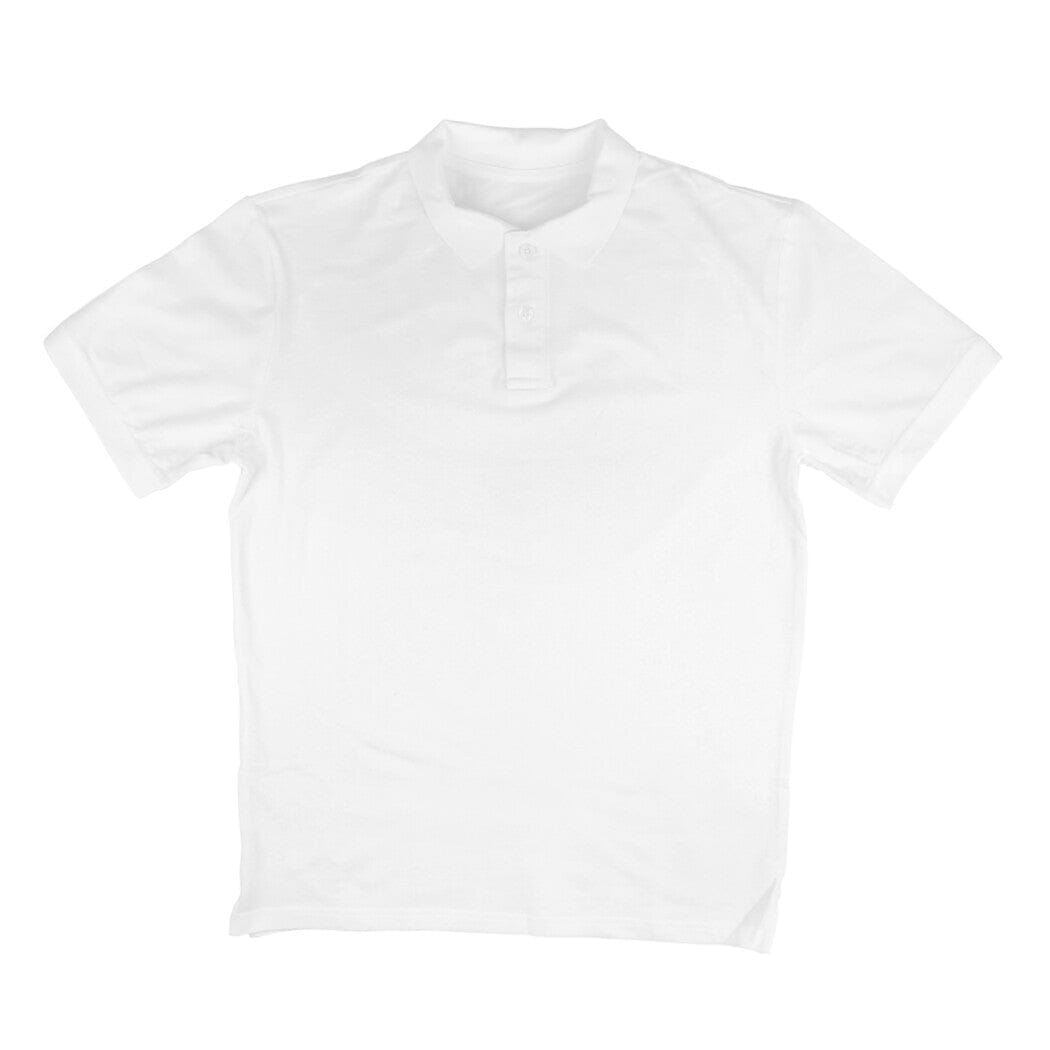 Men's Polo Plain T-shirts Clothing Printrove White S 