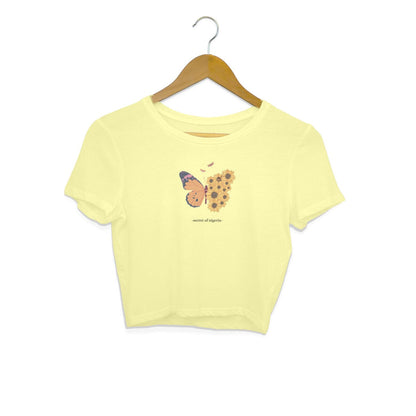 Secret Of Nigeria - Crop Top Printrove Butter Yellow XS 