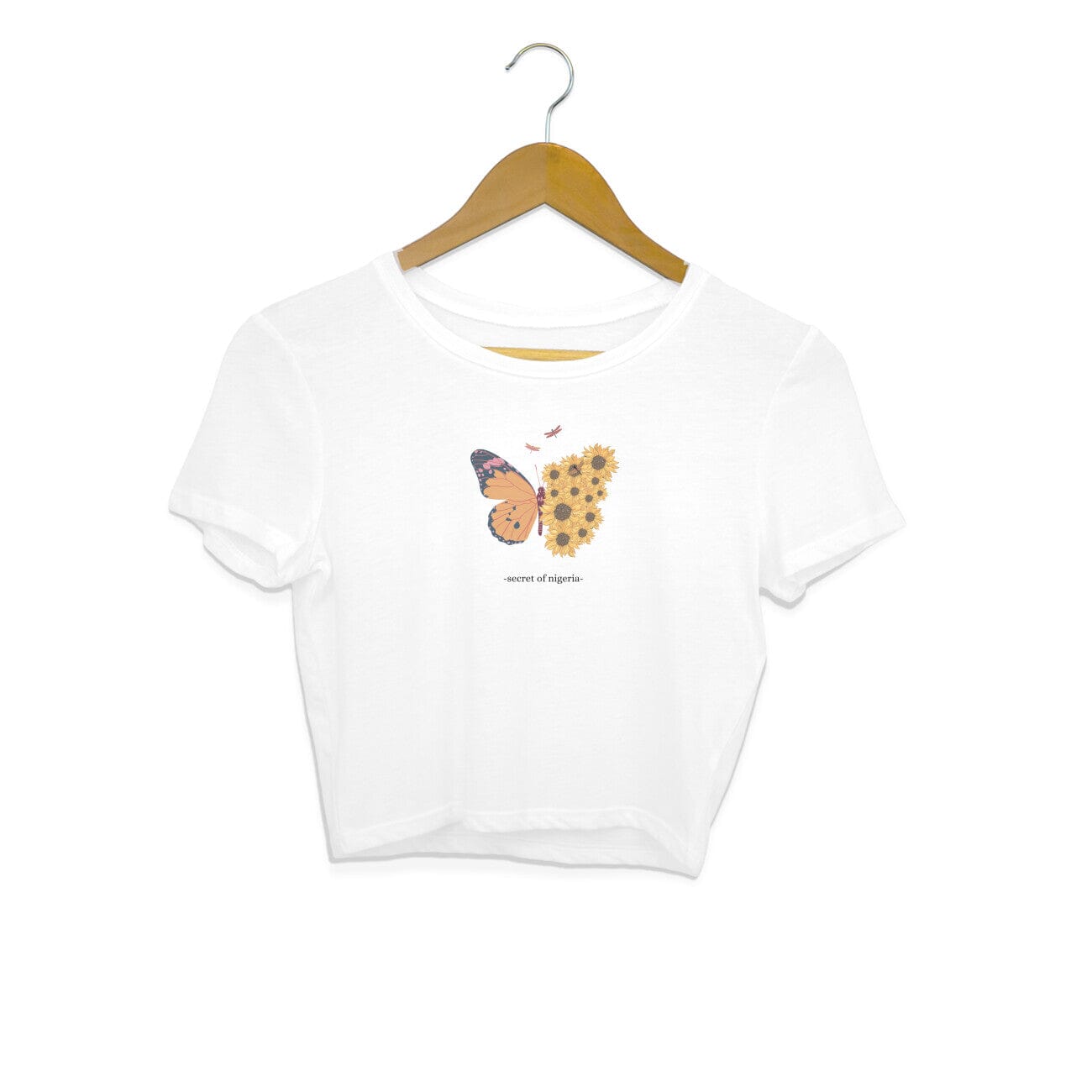 Secret Of Nigeria - Crop Top Printrove White XS 