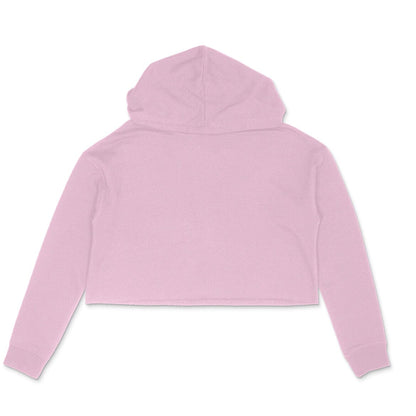 Women's Plain Crop Hoodies Clothing Printrove Light Pink XS 