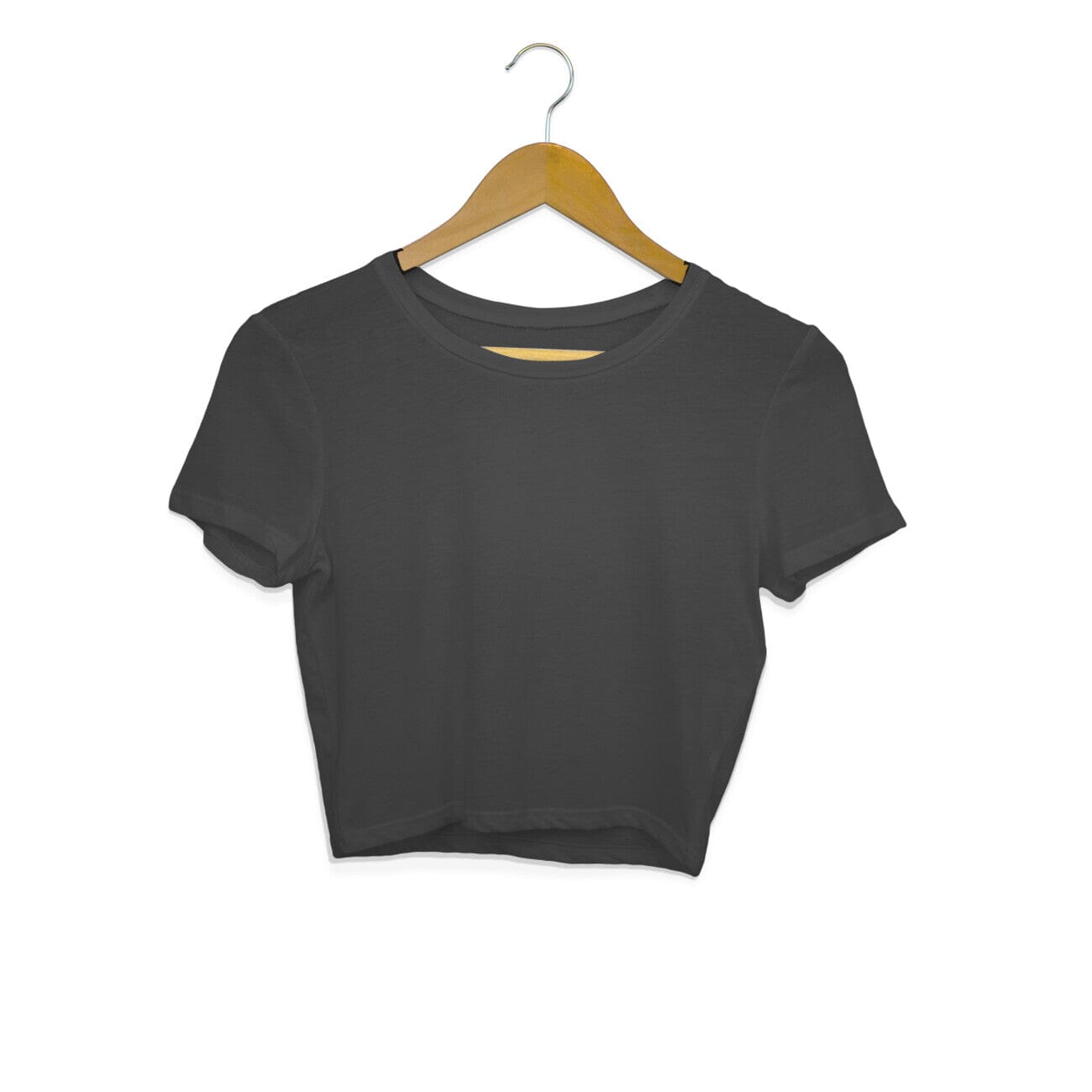 Women's Plain Crop Tops Printrove Black XS 