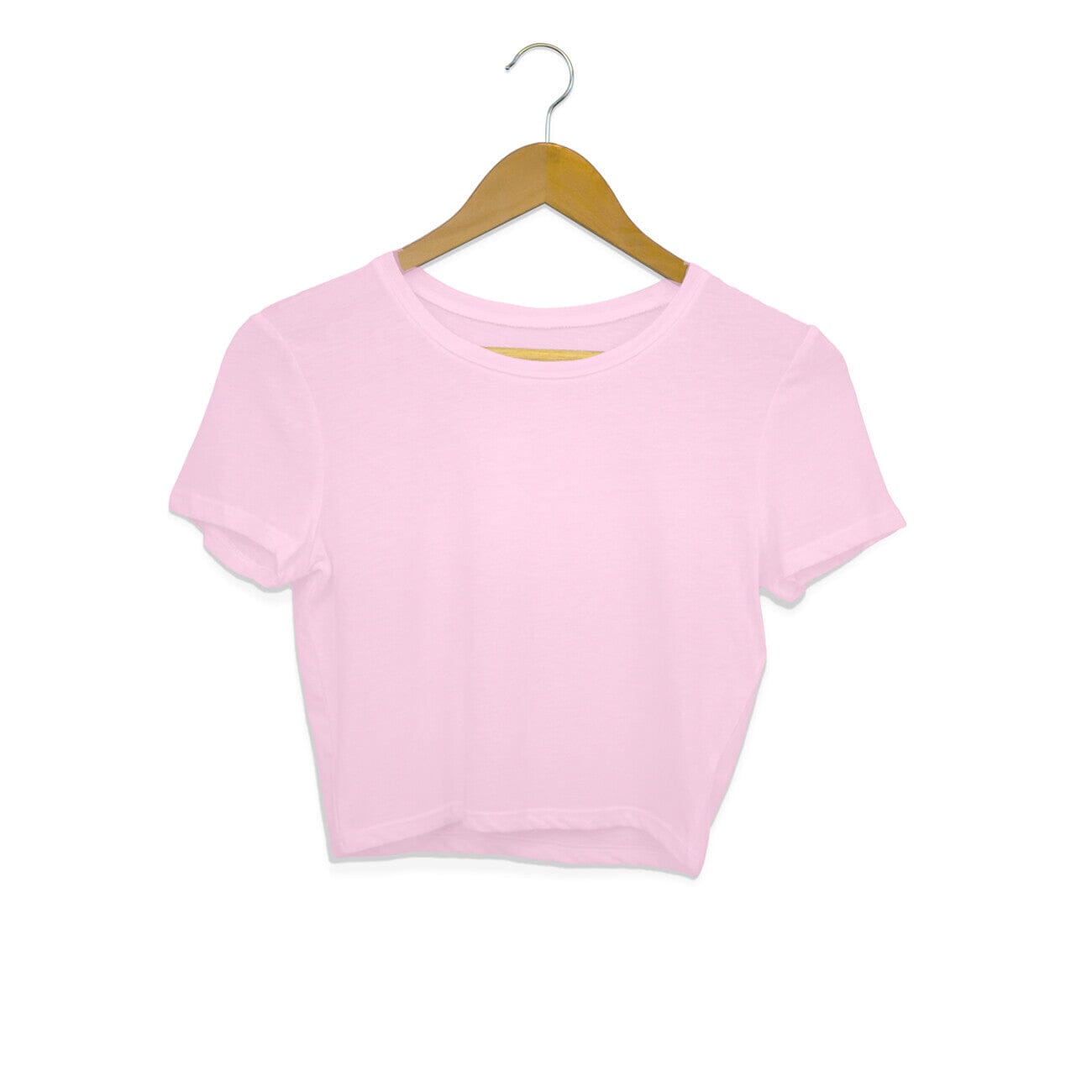 Women's Plain Crop Tops Printrove Light Pink XS 