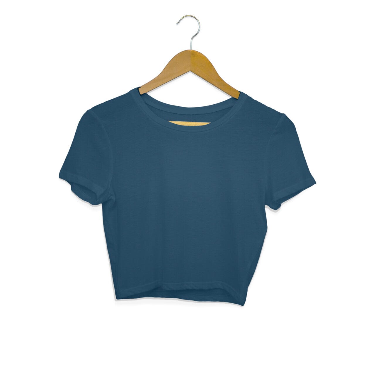 Women's Plain Crop Tops Printrove Navy Blue XS 