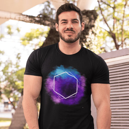 Dark Galaxy Smoke T-Shirt Clothing Printrove Black S 