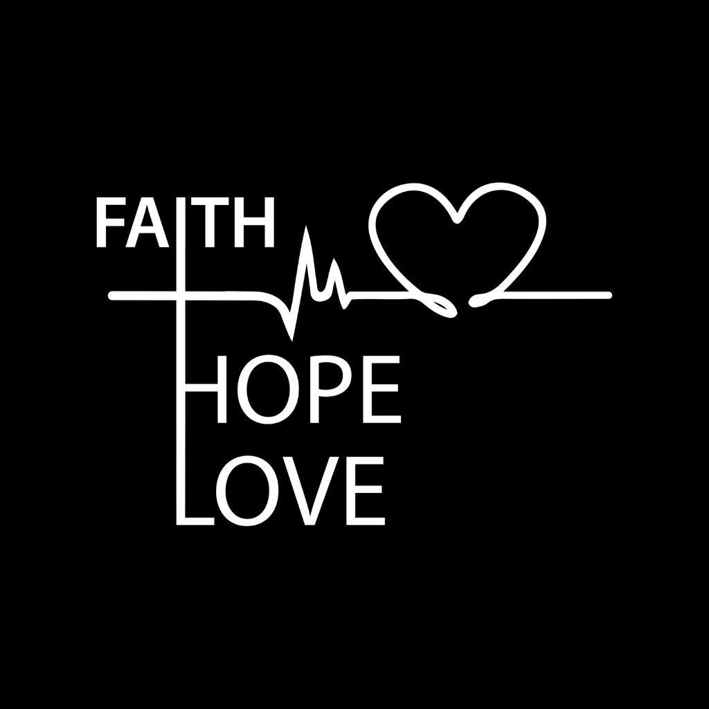 Faith, Hope, Love - Crop Top Clothing Printrove 