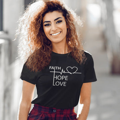 Faith Love Hope T-Shirt Clothing Printrove 