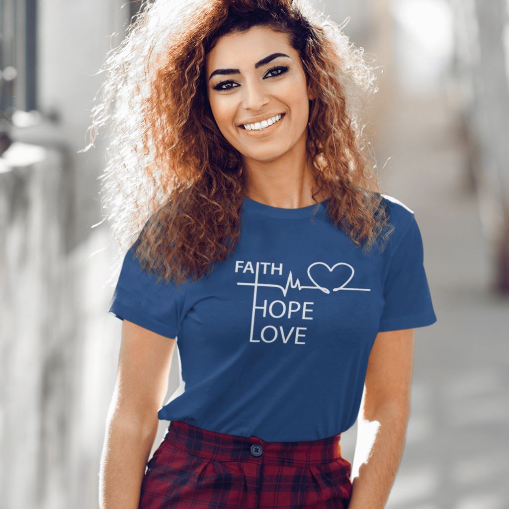 Faith Love Hope T-Shirt Clothing Printrove 