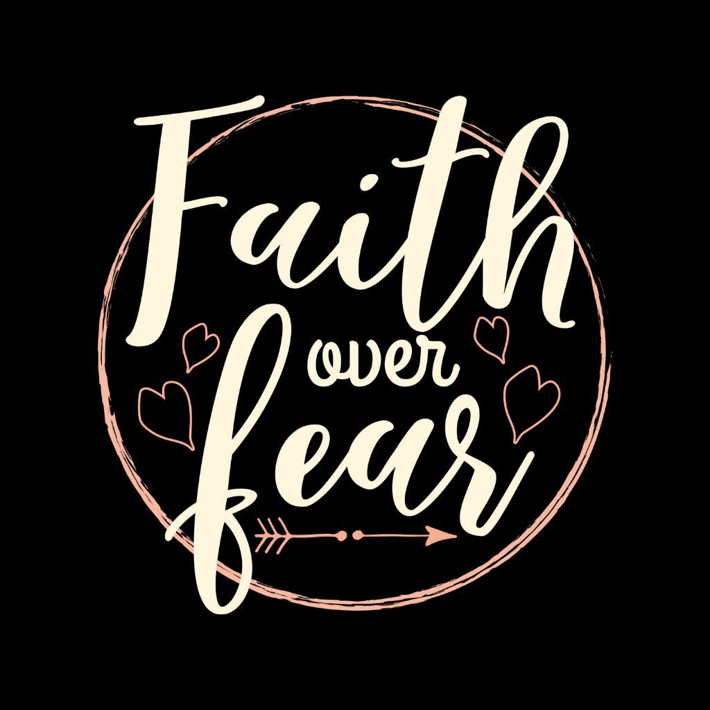 Faith Over Fear - Crop Top Clothing Printrove 