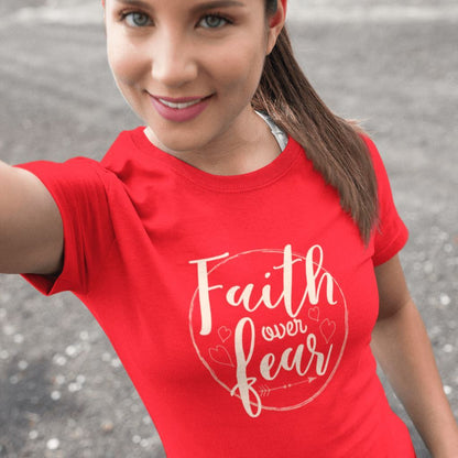 Faith Over Fear T-Shirt Clothing Printrove 