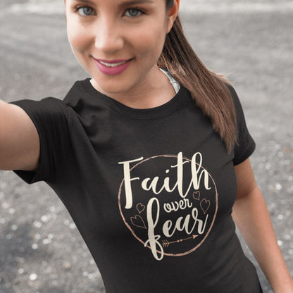 Faith Over Fear T-Shirt Clothing Printrove 