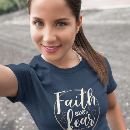 Faith Over Fear T-Shirt Clothing Printrove 