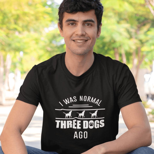 I Was Normal Three Dog Years Ago T-Shirt Clothing Printrove Black S 