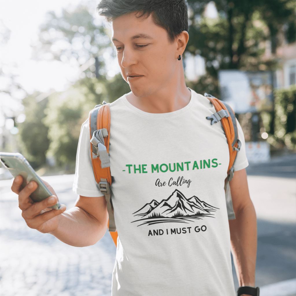 Mountains Are Calling T-Shirt Clothing Printrove White S 