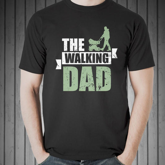 The Walking Dad T-Shirt Clothing Printrove Black S 