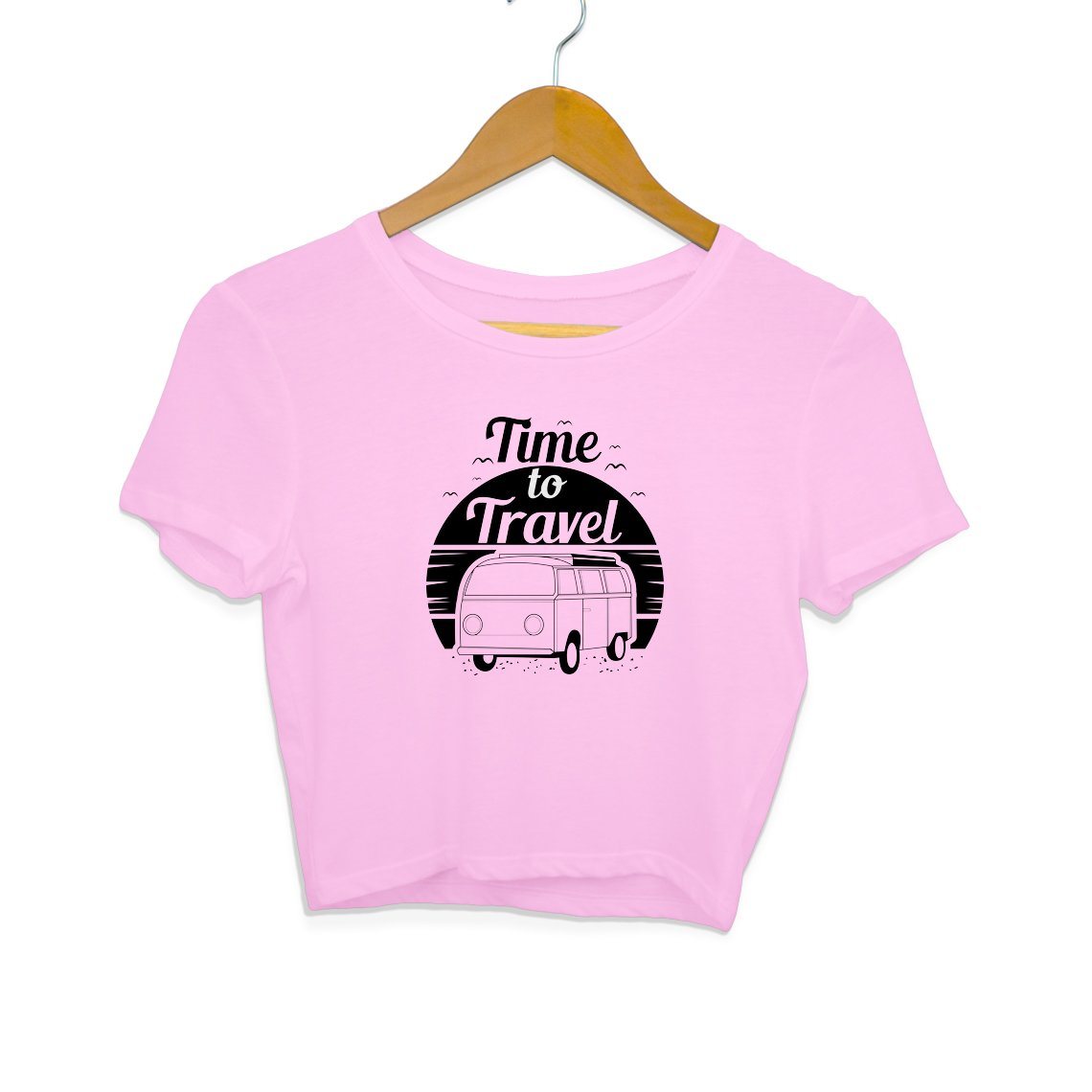 Time To Travel Clothing Printrove Light Pink S 