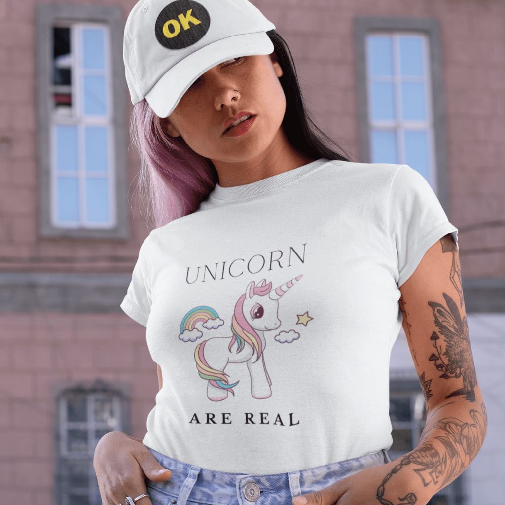 Unicorns Are Real T-Shirt Clothing Printrove White XS 