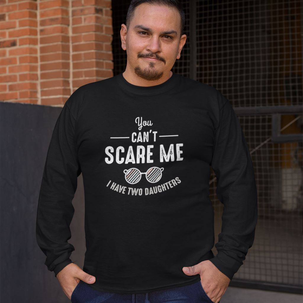 You Can't Scare Me - Full Sleeve T-Shirt Clothing Printrove Black S 